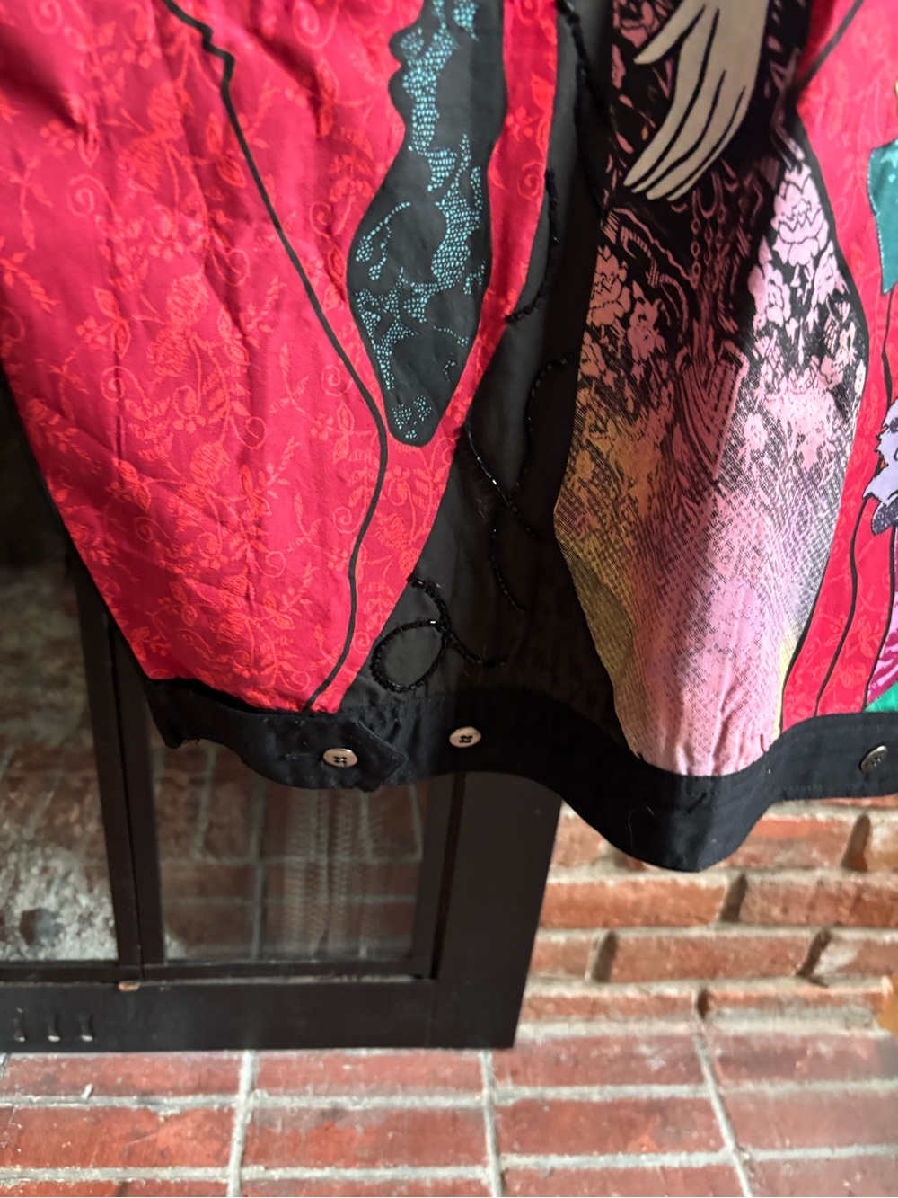 RARE vintage graphic art trucker jacket - Picture 10 of 16